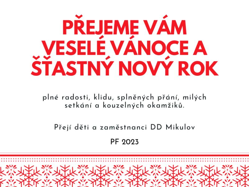 VESELÉ VÁNOCE A ŠŤASTNÝ NOVÝ ROK