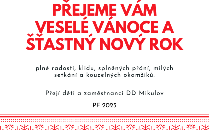 VESELÉ VÁNOCE A ŠŤASTNÝ NOVÝ ROK